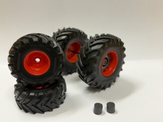 Hjulsett Trelleborg Avmontert Axion Rød