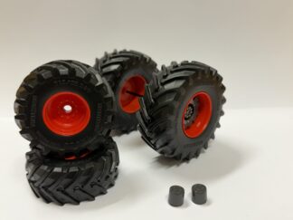 Hjulsett Trelleborg Avmontert Axion Rød