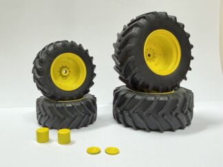 Hjulsett tilpasset JD 6R Gul